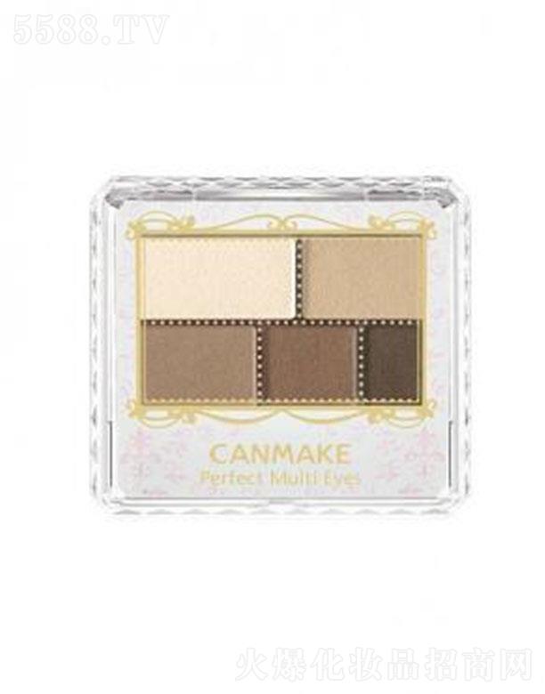 CANMAKE魅色幻變眼影(02都市米黃)多變的黃調(diào)啡色眼影組合