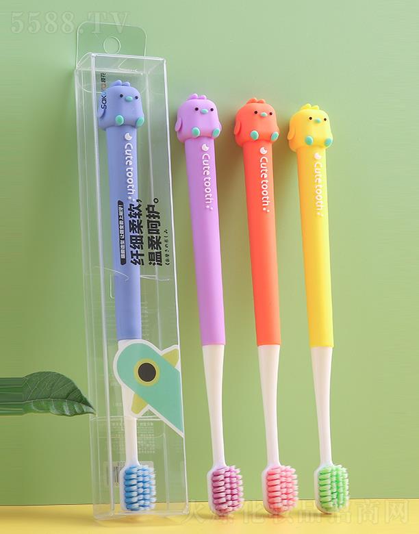 櫻花萌趣造型卡通牙刷