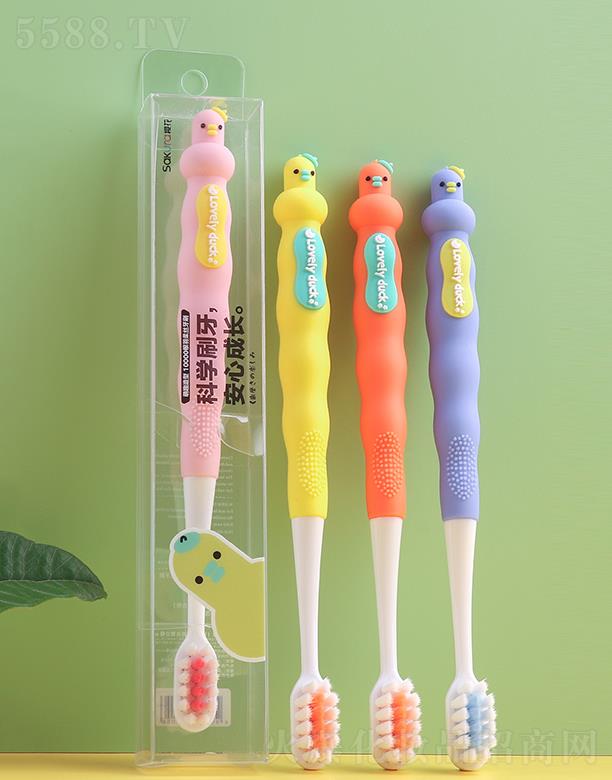 櫻花萌趣小鴨卡通牙刷